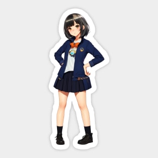 cute japanese girl Sticker